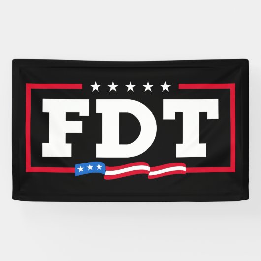 FDT Grappig Anti-Trump No-Trump Spandoek (Horizontaal)