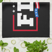 FDT Grappig Anti-Trump No-Trump Theedoek (Gevouwen)