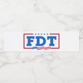 FDT Grappig Anti-Trump No-Trump Waterfles Etiket (Enkel label)