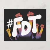 FDT Handen in de lucht Briefkaart (Voorkant)