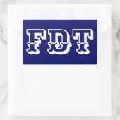 FDT RECHTHOEKIGE STICKER (Tas)