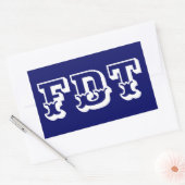 FDT RECHTHOEKIGE STICKER (Envelop)