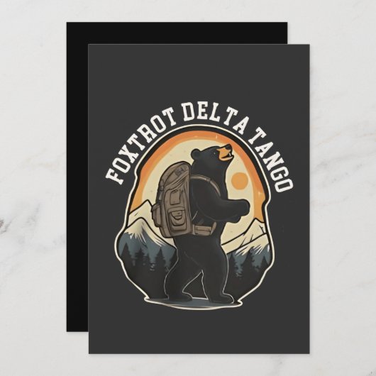 FDT Resist Beer Foxtrot Delta Tango Kaart (Voorkant / Achterkant)