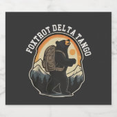 FDT Resist Beer Foxtrot Delta Tango Sparkling Wijnetiket (Enkel label)