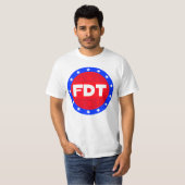 FDT | Rood, Wit & Blauw vet statement Shirt (Voorkant volledig)