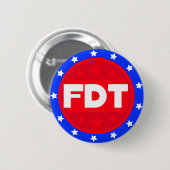 FDT | Rood, wit en blauw protesten Button (Voorkant /achterkant)