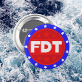 FDT | Rood, wit en blauw protesten Button