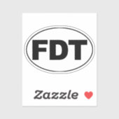 "FDT" STICKER (Vel)