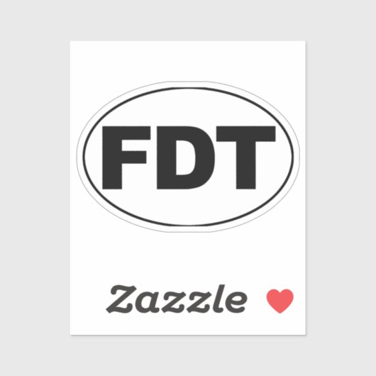 "FDT" STICKER (Vel)