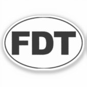 "FDT" STICKER (Voorkant)
