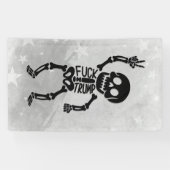 FDT Trump Grappig Anti Trump Skelet Spandoek (Horizontaal)