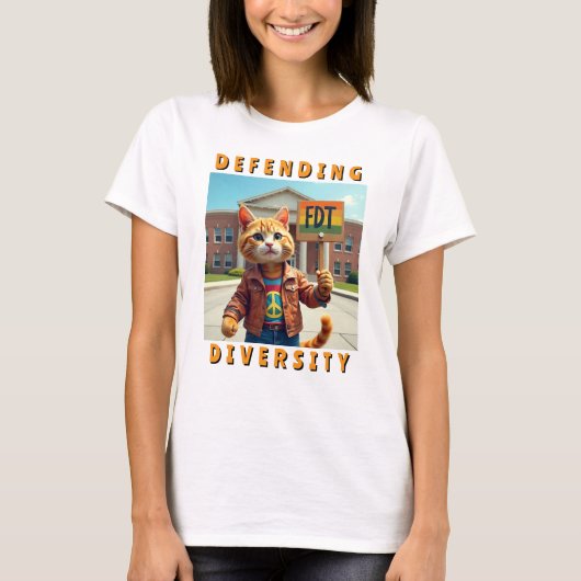 FDT verdedigt politieke diversiteit T-shirt (Voorkant)