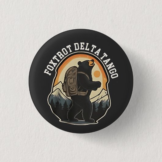 FDT Weersta Beer Foxtrot Delta Tango Ronde Button 3,2 Cm (Voorkant)