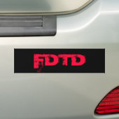 FDTD-Bumpersticker Bumpersticker (Op auto)