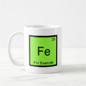Fe - Bijvoorbeeld Grappig Chemie Elementsymbool T Koffiemok (Links)