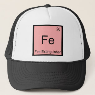 Fe - Brandblusser Funny Chemistry Symbol T-shirt Trucker Pet