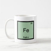 Fe - Fellini Grappige Chemie Element Symbool T-shi Koffiemok (Links)