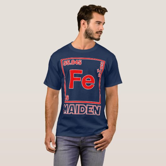 Fe Maiden Iron Element Fe Parodie T-shirt (Voorkant volledig)