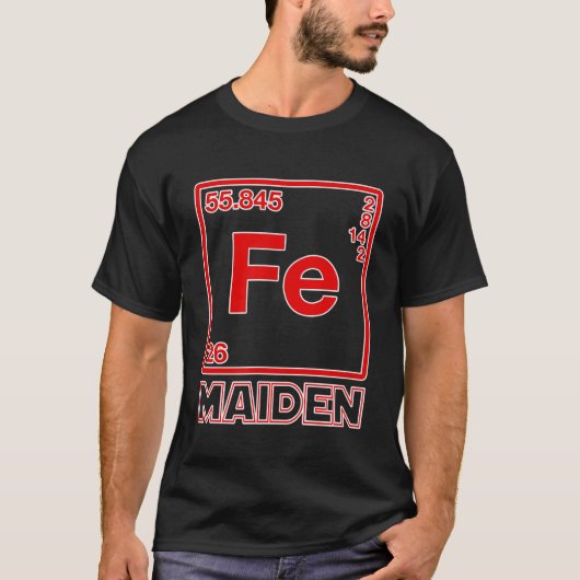 Fe Maiden Iron Element Fe Parodie T-shirt (Voorkant)