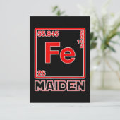Fe Maiden Iron Element FE Parody Kaart (Staand voorkant)