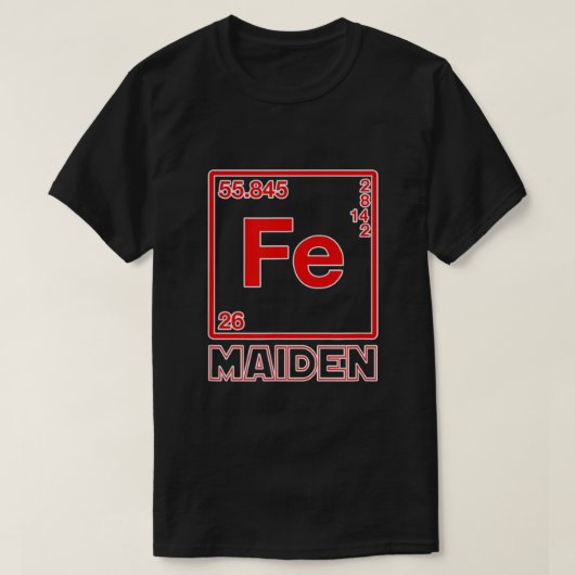 Fe Maiden Iron Element FE Parody T-shirt (Design voorkant)