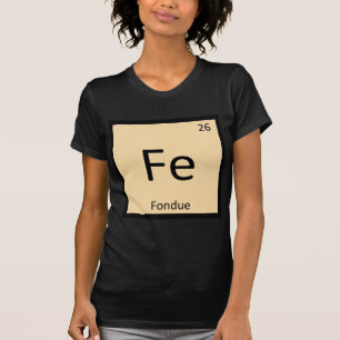 Fe - Terugroepchemicaliën - Periodieke tabelsymboo T-shirt
