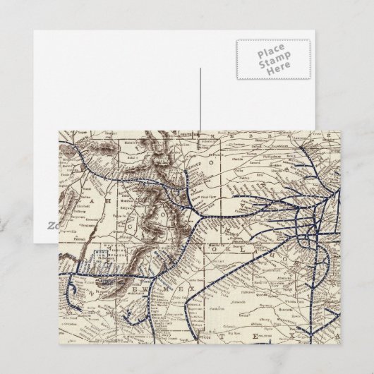 Fe van de kerstman briefkaart (Voorkant / Achterkant)