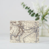 Fe van de kerstman briefkaart (Staand voorkant)