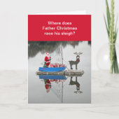 Fe van de kerstman feestdagen kaart (Voorkant)