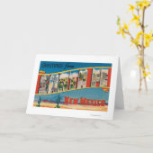 Fe van de kerstman, New Mexico - Grote Scènes 2 Kaart (Gele Bloem)