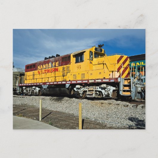 Fe van de kerstman & Southern´s Diesel Nr 93 Briefkaart (Voorkant)