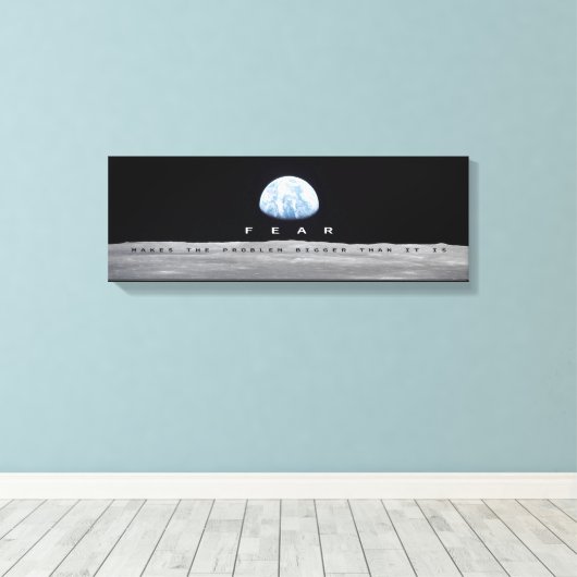 "FEAR" CANVAS AFDRUK (Insitu (Houten vloer))