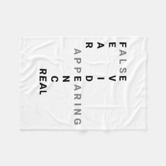 Fear False Evidence Appearing Real Motivational  Fleece Deken (Voorkant (Horizontaal))