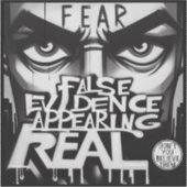 FEAR False Evidon lijkt echt Sticker (Voorkant)