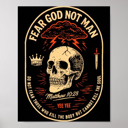 Fear God Not Mean Do Not Fear Those Kill The Body  Poster (Voorkant)