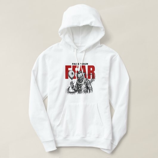 FEAR Horror Clown | Griezige Straatmode  Hoodie (Design voorkant)