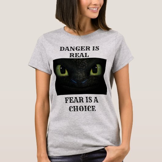FEAR IS EEN KEUZE T-SHIRT (Voorkant)