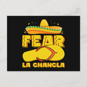 Fear La Chancla Grappige Mexicaanse Cinco De Mayo Briefkaart
