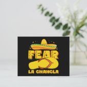 Fear La Chancla Grappige Mexicaanse Cinco De Mayo Briefkaart (Staand voorkant)