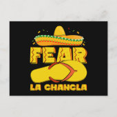 Fear La Chancla Grappige Mexicaanse Cinco De Mayo Briefkaart (Voorkant)