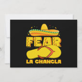 Fear La Chancla Grappige Mexicaanse Cinco De Mayo Kaart (Voorkant)