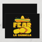 Fear La Chancla Grappige Mexicaanse Cinco De Mayo Kaart (Voorkant / Achterkant)