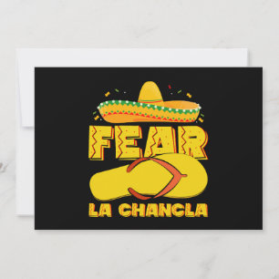 Fear La Chancla Grappige Mexicaanse Cinco De Mayo Kaart