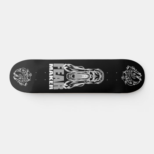"FEAR MAKER – Horror Scream Skull Skateboard Deck" (Horizontaal)