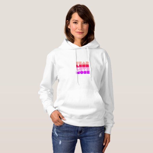 Fear Minder Liefde Meer - Vrouw Hoodie (Voorkant volledig)