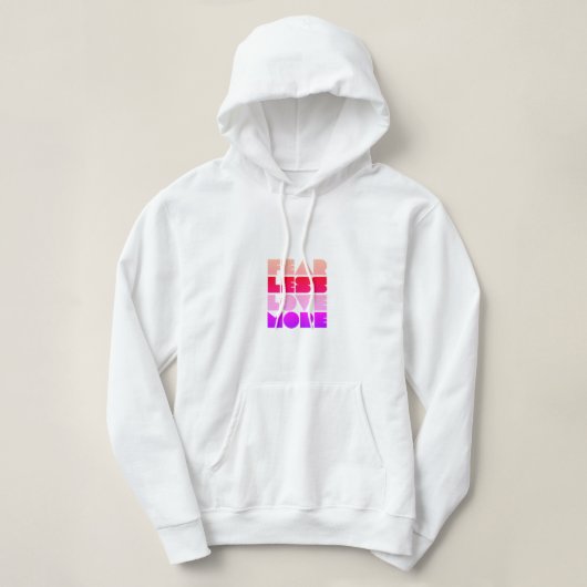Fear Minder Liefde Meer - Vrouw Hoodie (Design voorkant)