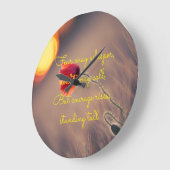 Fear Motivation Wall Clock Grote Klok (Hoek)
