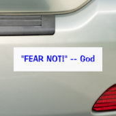 "FEAR NIET!" — God Bumpersticker (Op auto)