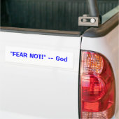 "FEAR NIET!" — God Bumpersticker (Op Truck)