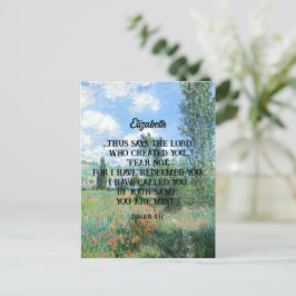 Fear Not Bible Verse Natuur Kunstwerk Christelijk  Briefkaart